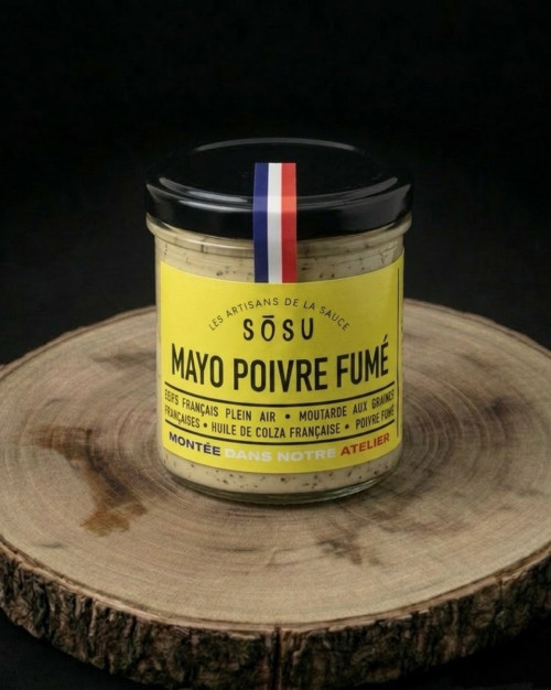 Mayo poivre fumé (pot 165mL)